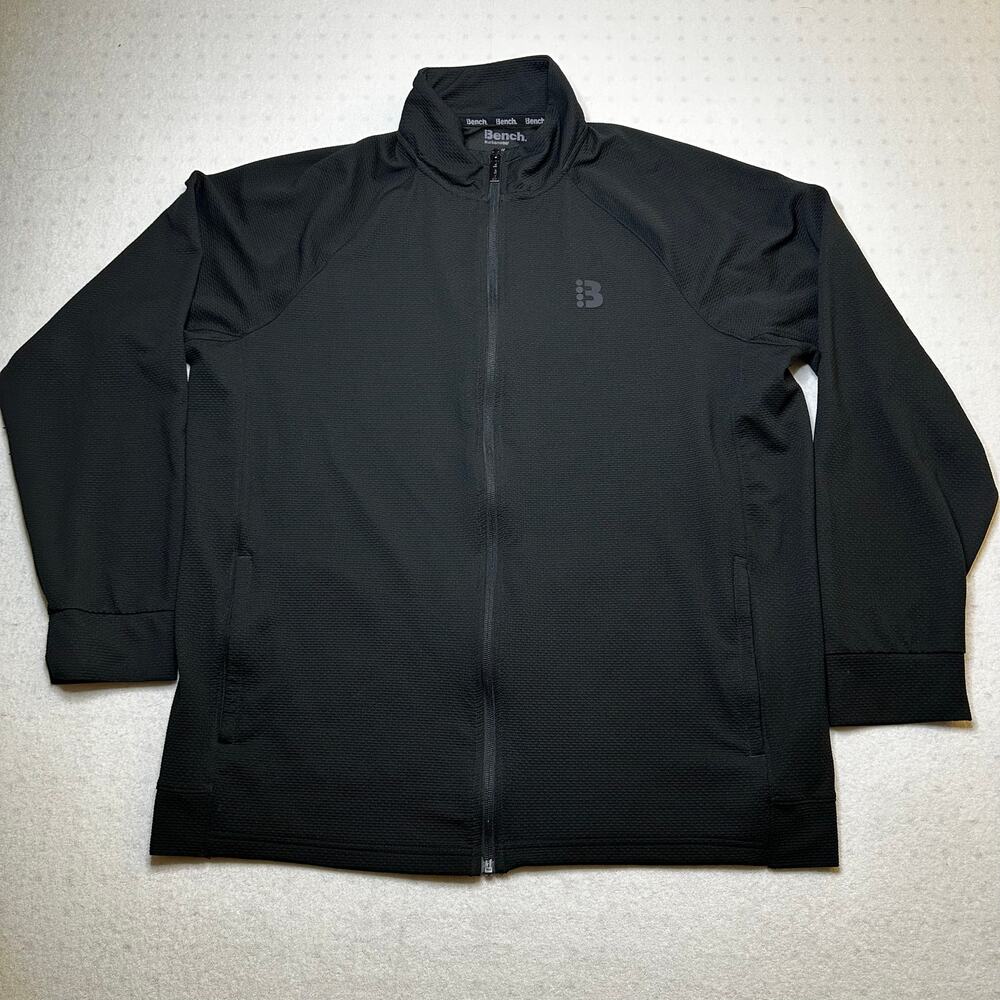 Bench Urbanwear Men’s Full Zip Athletic Jacket Black Size L Stretch